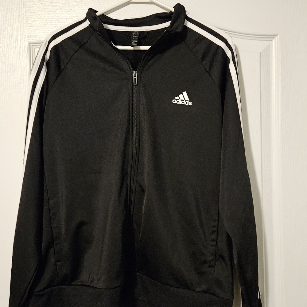 adidas Black and White Women's Jersey Top